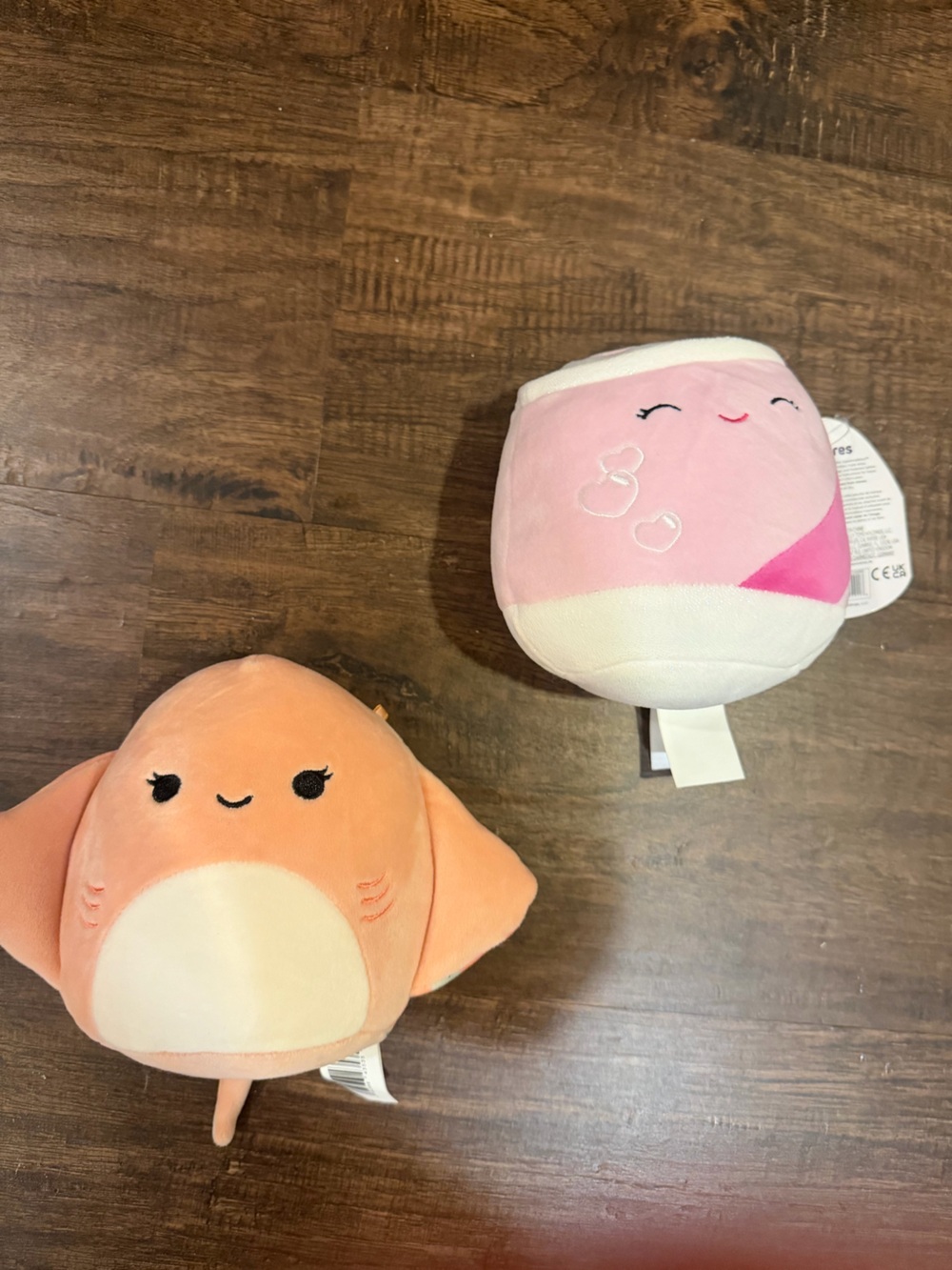 Squishmallows Pink & Peach Plush Duo